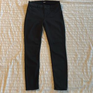 Hudson Krista Super Skinny Black Jeans sz 27